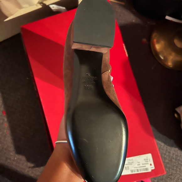 Valentino Suede Brown Knee High Boot - Picture 2 of 2